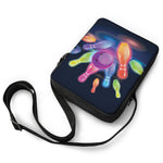 Light Up Bowling Pins Print Rectangular Crossbody Bag