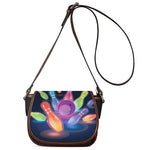 Light Up Bowling Pins Print Saddle Bag