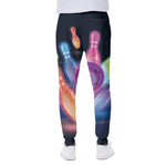 Light Up Bowling Pins Print Scuba Joggers