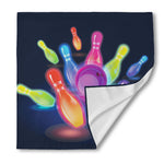 Light Up Bowling Pins Print Silk Bandana