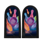 Light Up Bowling Pins Print Skillet Handle Cover