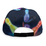 Light Up Bowling Pins Print Snapback Cap