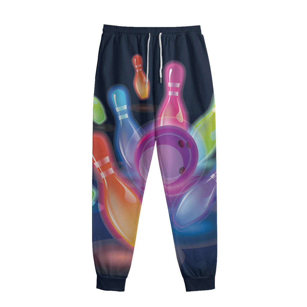 Light Up Bowling Pins Print Sweatpants