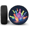 Light Up Bowling Pins Print Tire Cover