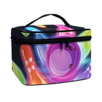 Light Up Bowling Pins Print Travel Makeup Bag