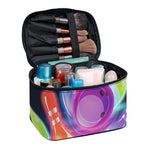 Light Up Bowling Pins Print Travel Makeup Bag