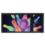 Light Up Bowling Pins Print Trifold Wallet