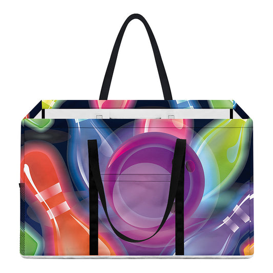 Light Up Bowling Pins Print Utility Tote Bag