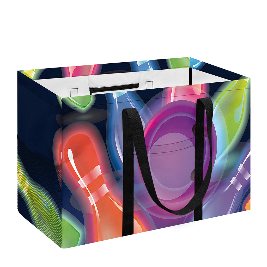 Light Up Bowling Pins Print Utility Tote Bag