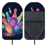 Light Up Bowling Pins Print Waterproof Car Seat Cover