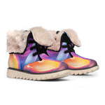 Light Up Bowling Pins Print Winter Boots