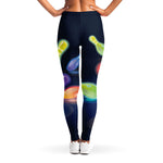 Light Up Bowling Pins Print Women's Leggings