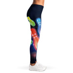 Light Up Bowling Pins Print Women's Leggings