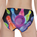 Light Up Bowling Pins Print Women's Panties