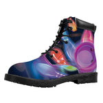 Light Up Bowling Pins Print Work Boots