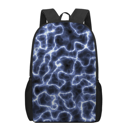 Lightning Chain Print 17 Inch Backpack