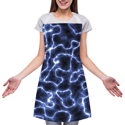 Lightning Chain Print Adjustable Apron