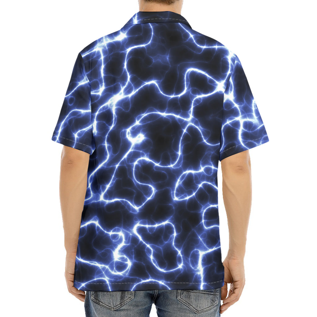 Lightning Chain Print Aloha Shirt