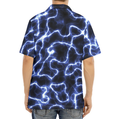 Lightning Chain Print Aloha Shirt