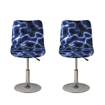 Lightning Chain Print Bar Stool Covers