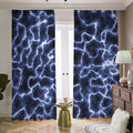 Lightning Chain Print Dimout Pencil Pleat Curtains