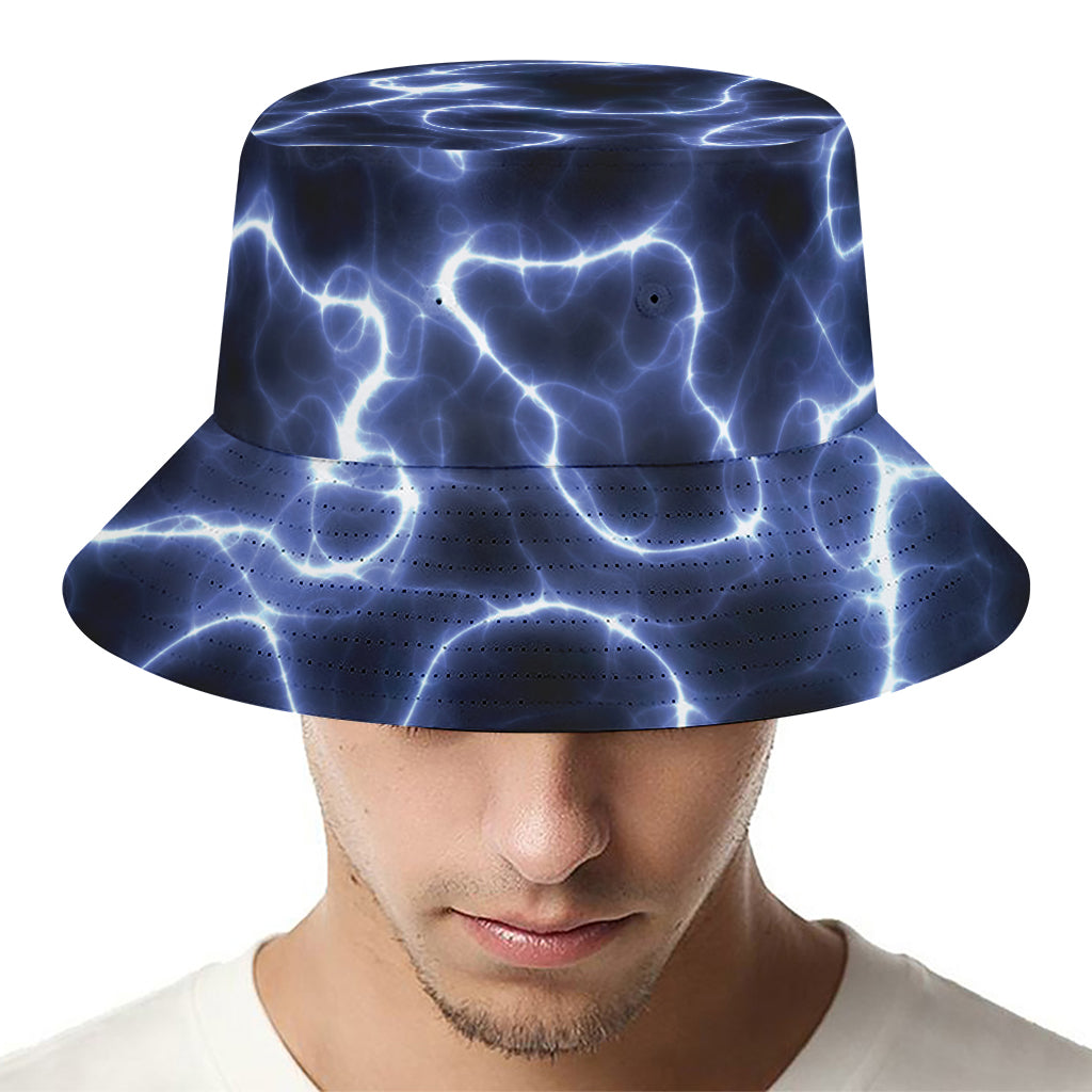 Lightning Chain Print Bucket Hat