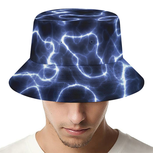 Lightning Chain Print Bucket Hat