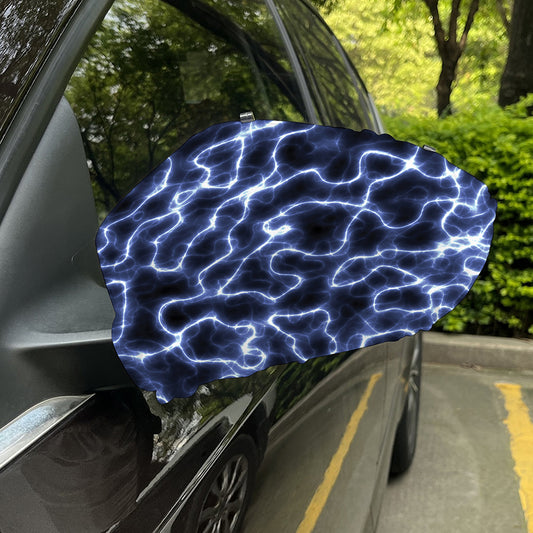 Lightning Chain Print Car Side Mirror Covers