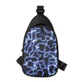 Lightning Chain Print Sling Bag