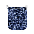 Lightning Chain Print Collapsible Laundry Basket