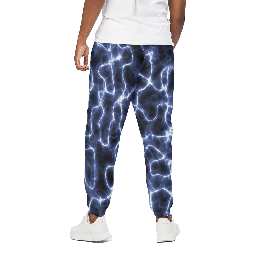 Lightning Chain Print Cotton Pants