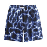 Lightning Chain Print Cotton Shorts