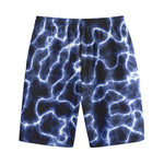 Lightning Chain Print Cotton Shorts