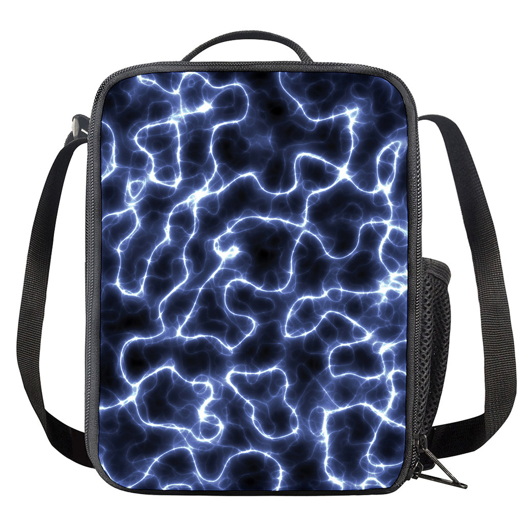 Lightning Chain Print Crossbody Lunch Bag