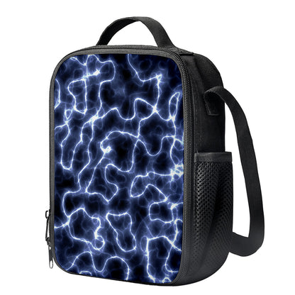 Lightning Chain Print Crossbody Lunch Bag