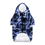 Lightning Chain Print Dog Zip Up Hoodie