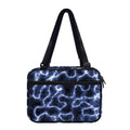 Lightning Chain Print Double Strap Bible Bag