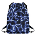 Lightning Chain Print Drawstring Backpack