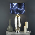 Lightning Chain Print Drum Lamp Shade