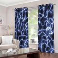 Lightning Chain Print Extra Wide Grommet Curtains