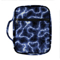 Lightning Chain Print Front Pocket Bible Bag
