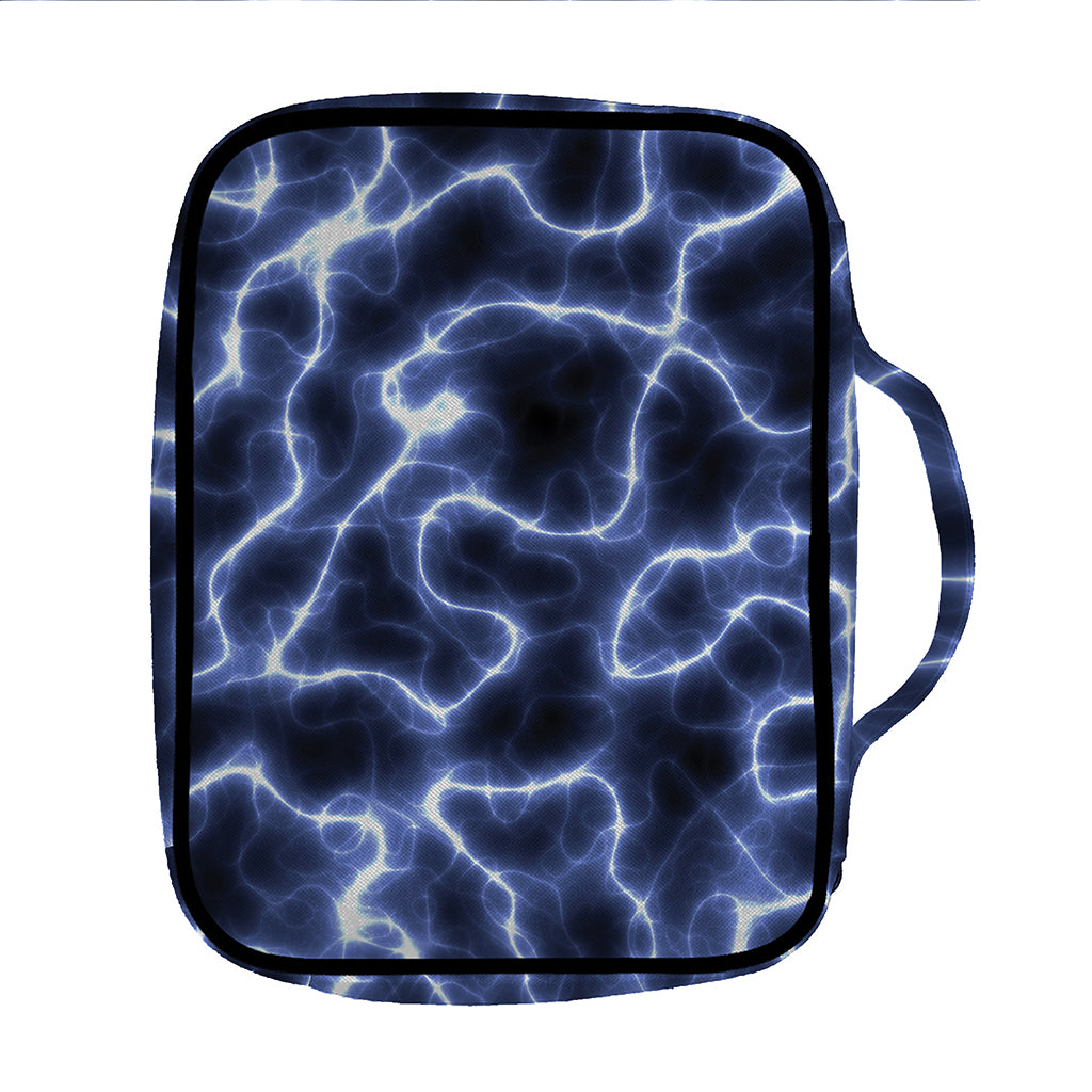 Lightning Chain Print Front Pocket Bible Bag