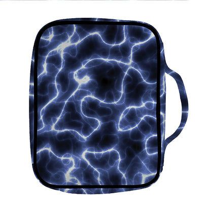 Lightning Chain Print Front Pocket Bible Bag