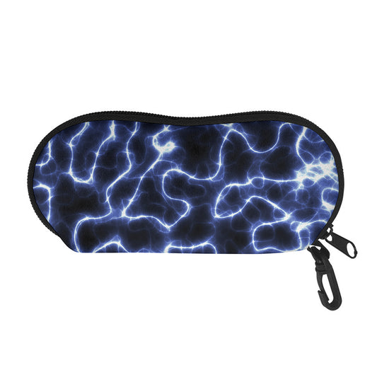 Lightning Chain Print Glasses Case