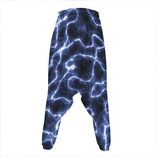 Lightning Chain Print Hammer Pants