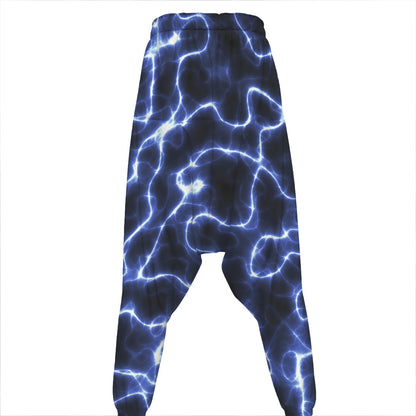 Lightning Chain Print Hammer Pants