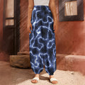 Lightning Chain Print Harem Pants