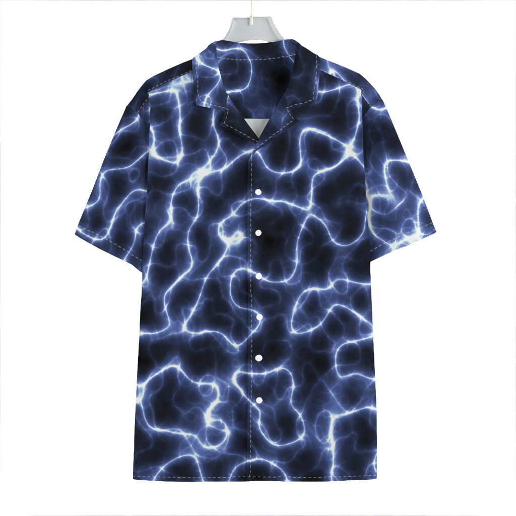 Lightning Chain Print Hawaiian Shirt