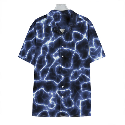 Lightning Chain Print Hawaiian Shirt
