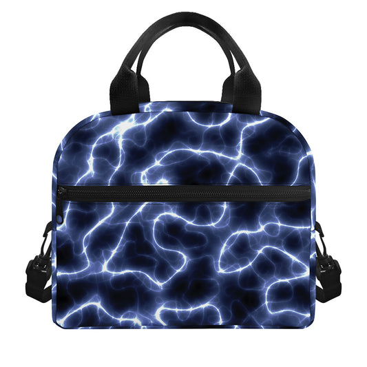 Lightning Chain Print Insulated Lunch Bag